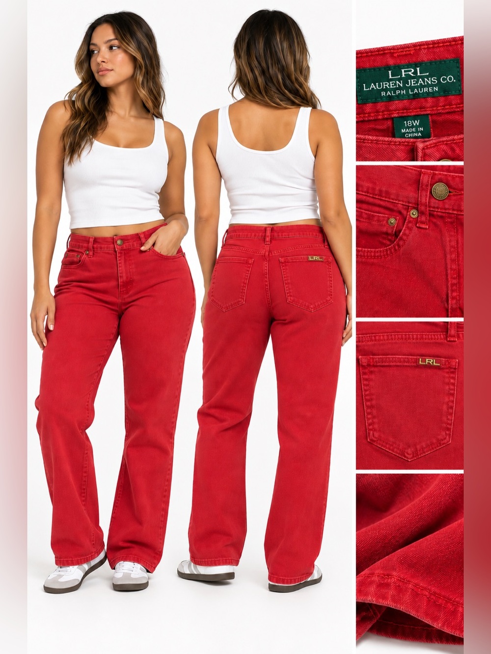 Vintage Ralph Lauren Jeans in Red